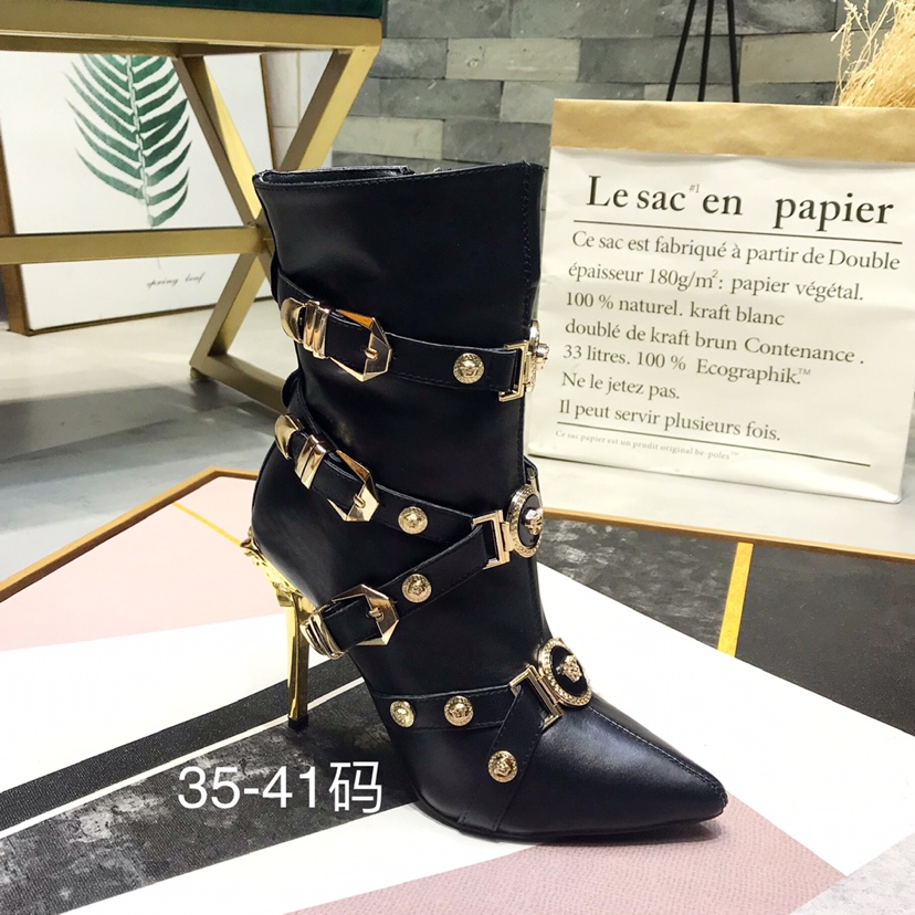 Balmain Leather Ankle Boots - DopestKickz