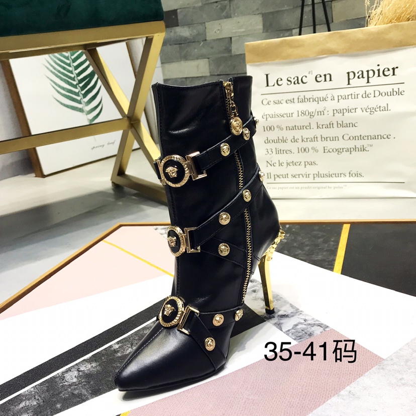 Balmain Leather Ankle Boots - DopestKickz
