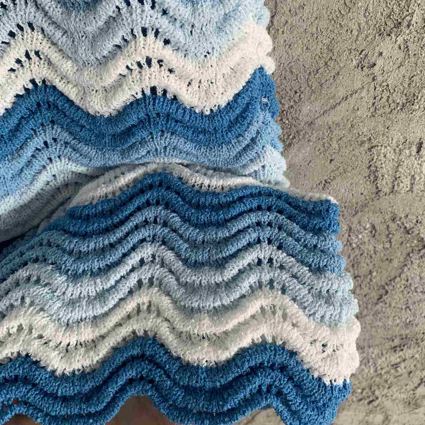 Casablanca Blue Wavy Shorts - DopestKickz
