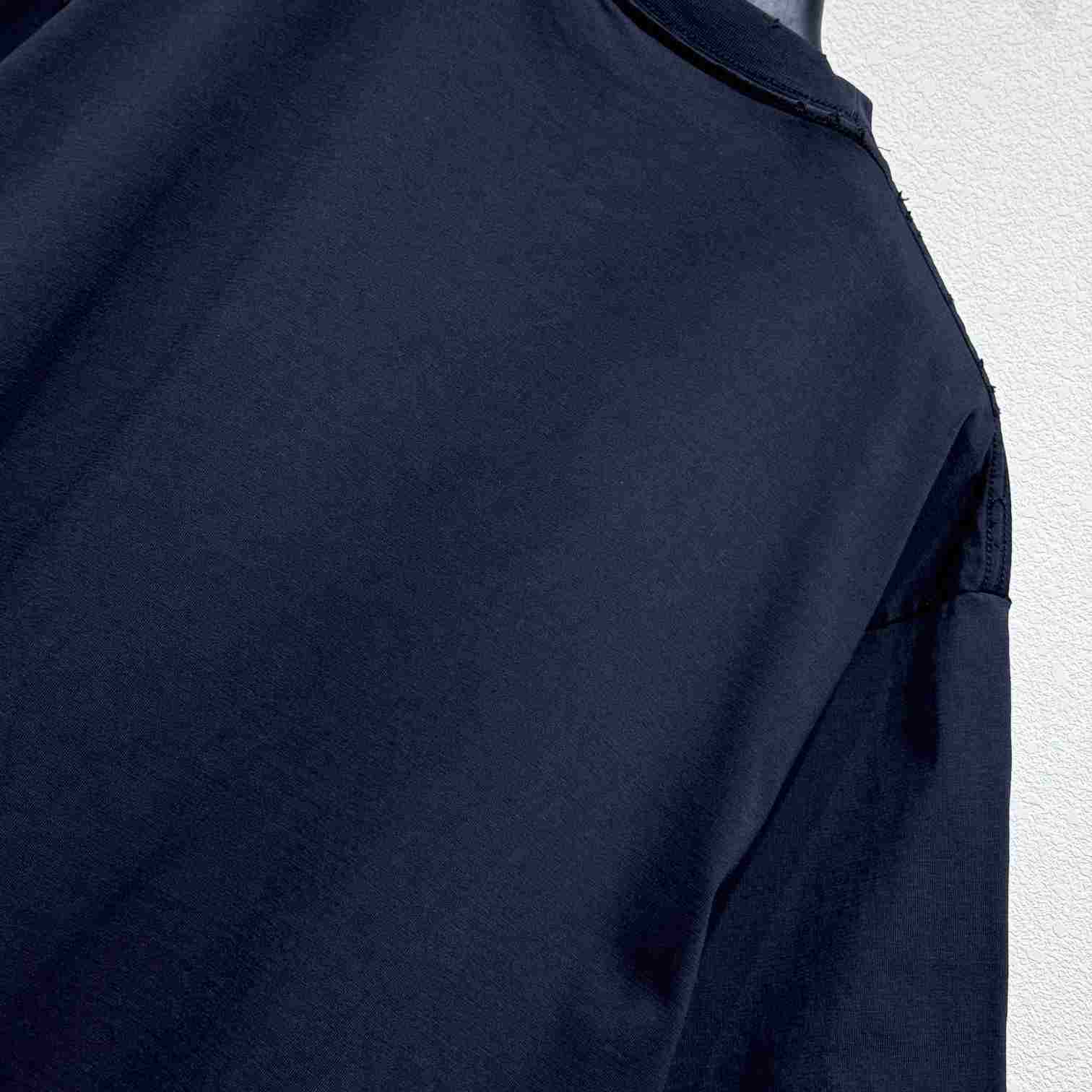 Balenciaga 3B Liquefied T-Shirt Oversized In Faded Black - DopestKickz