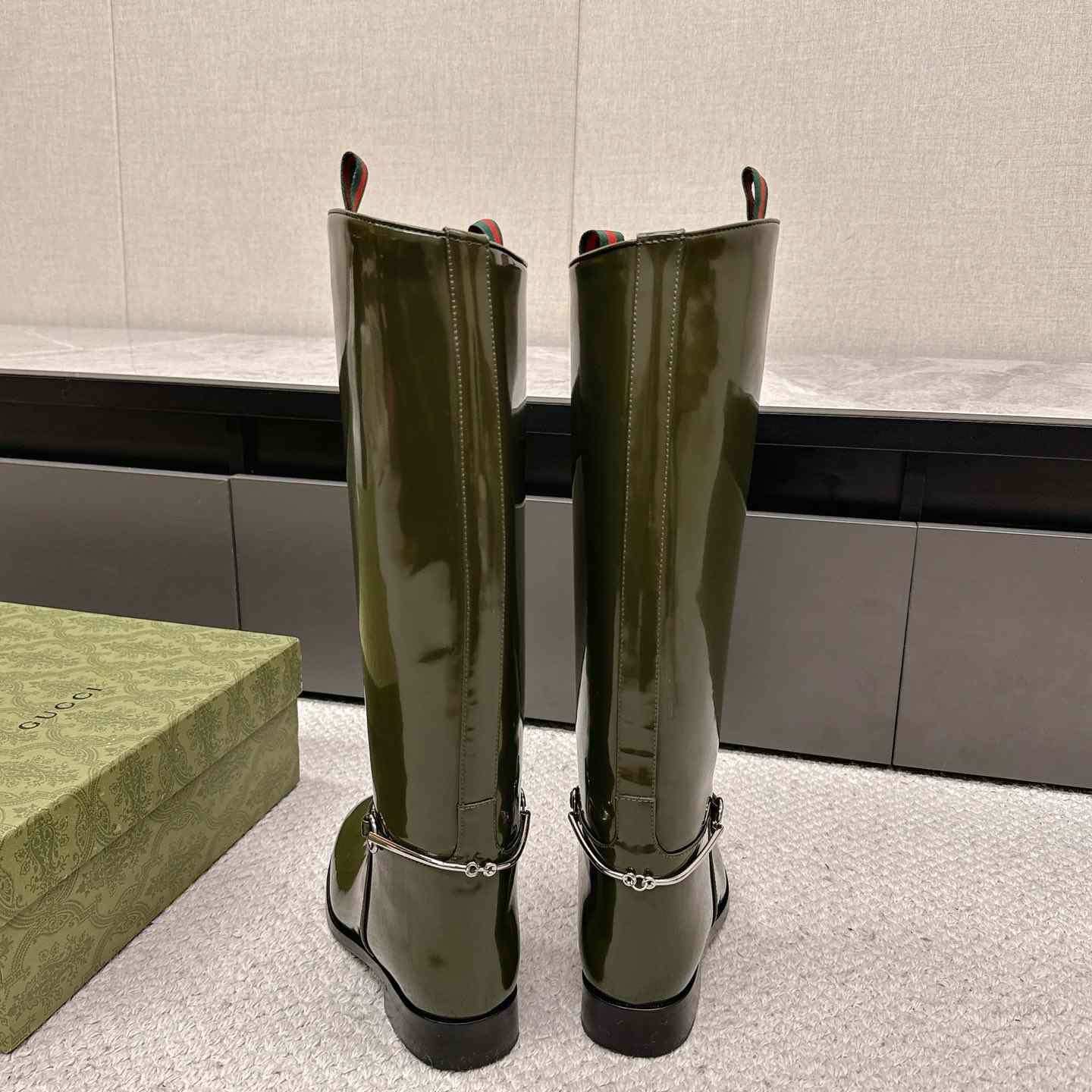 Gucci Women's Slim Horsebit Boot - DopestKickz