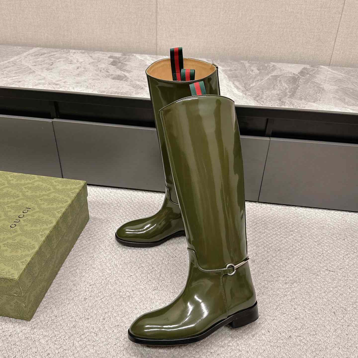 Gucci Women's Slim Horsebit Boot - DopestKickz