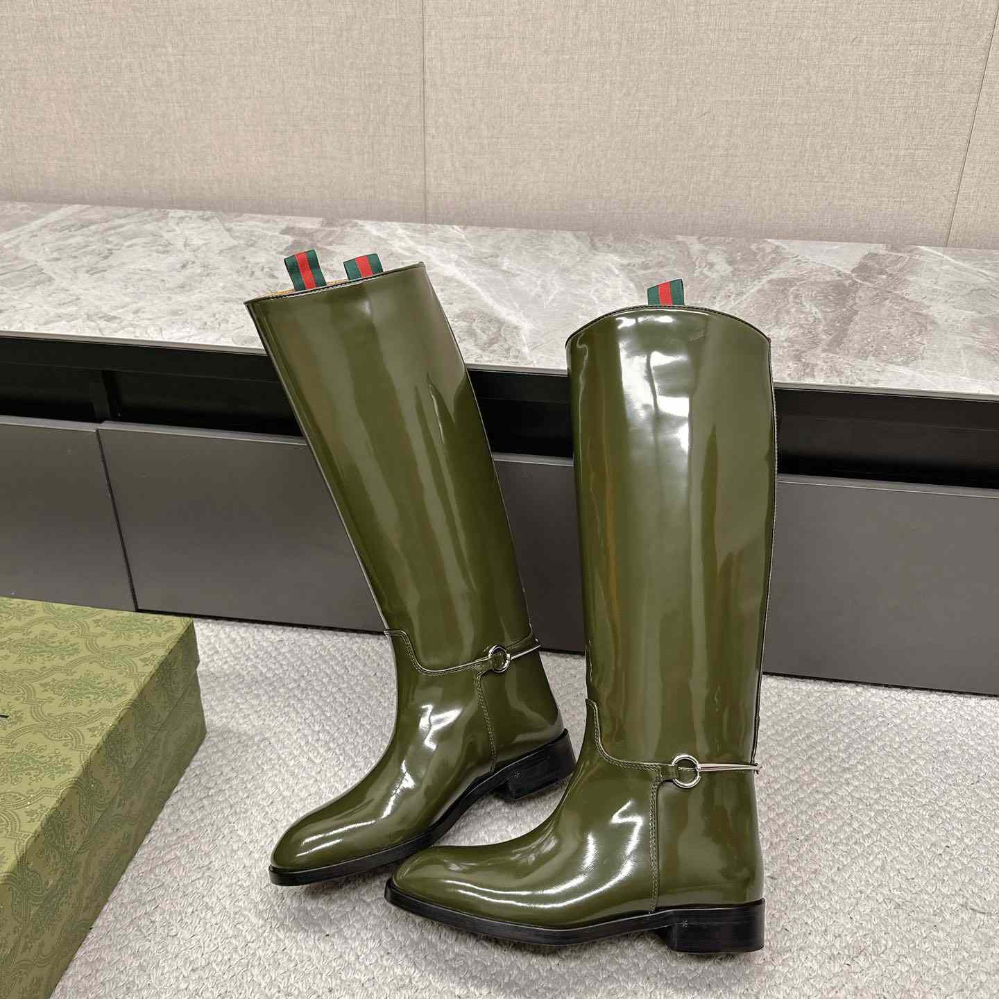Gucci Women's Slim Horsebit Boot - DopestKickz