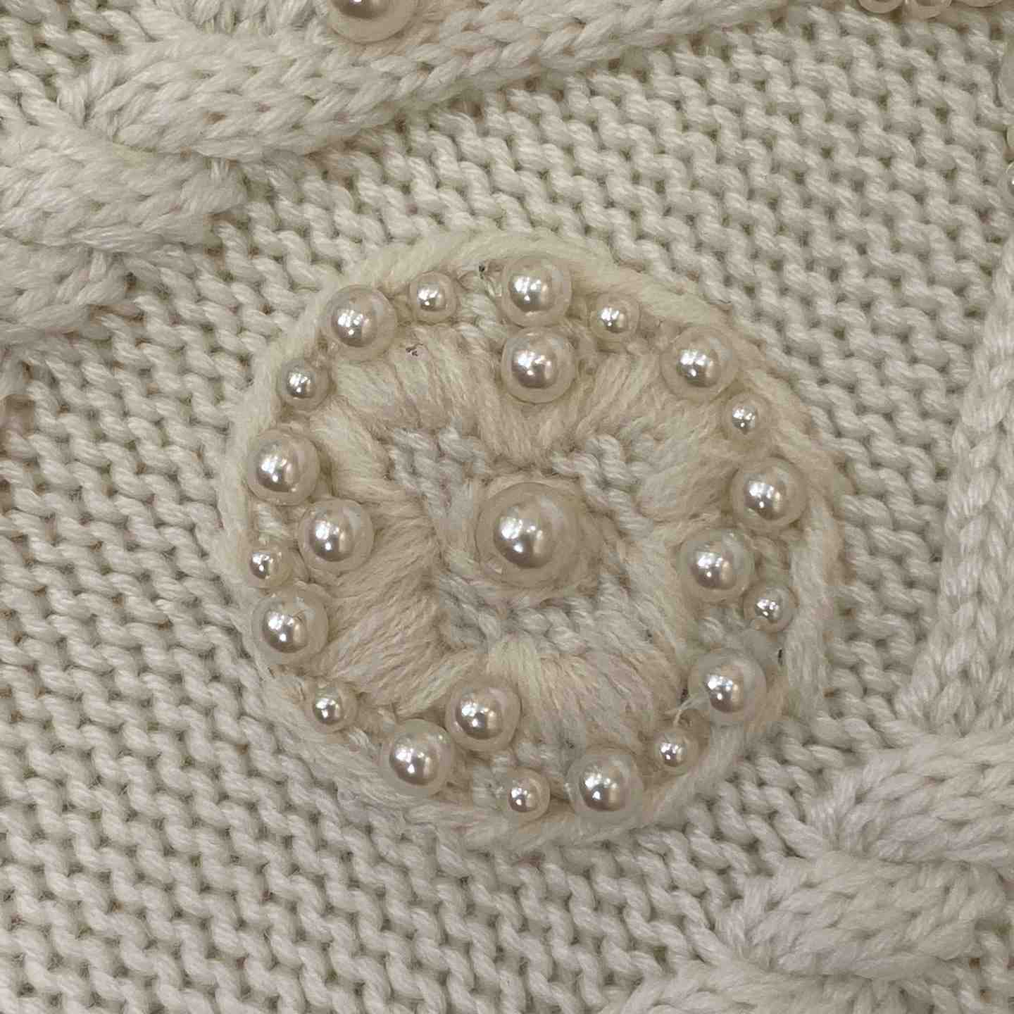 Louis Vuitton Embellished Cable Knit Wool Blend Pullover   - DopestKickz