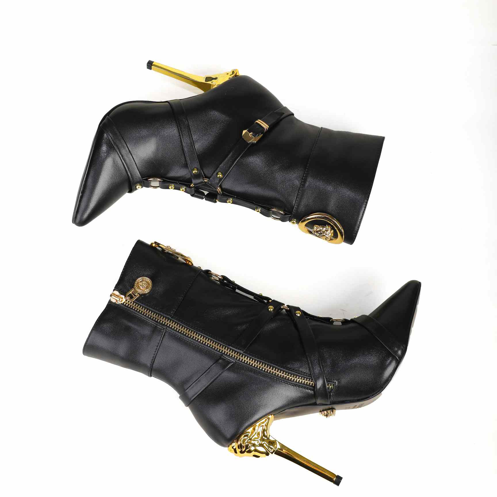 Versace Leather Ankle Boots - DopestKickz
