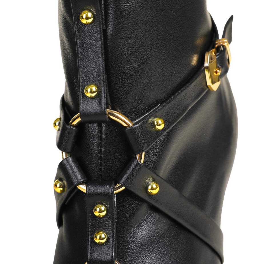 Versace Leather Ankle Boots - DopestKickz