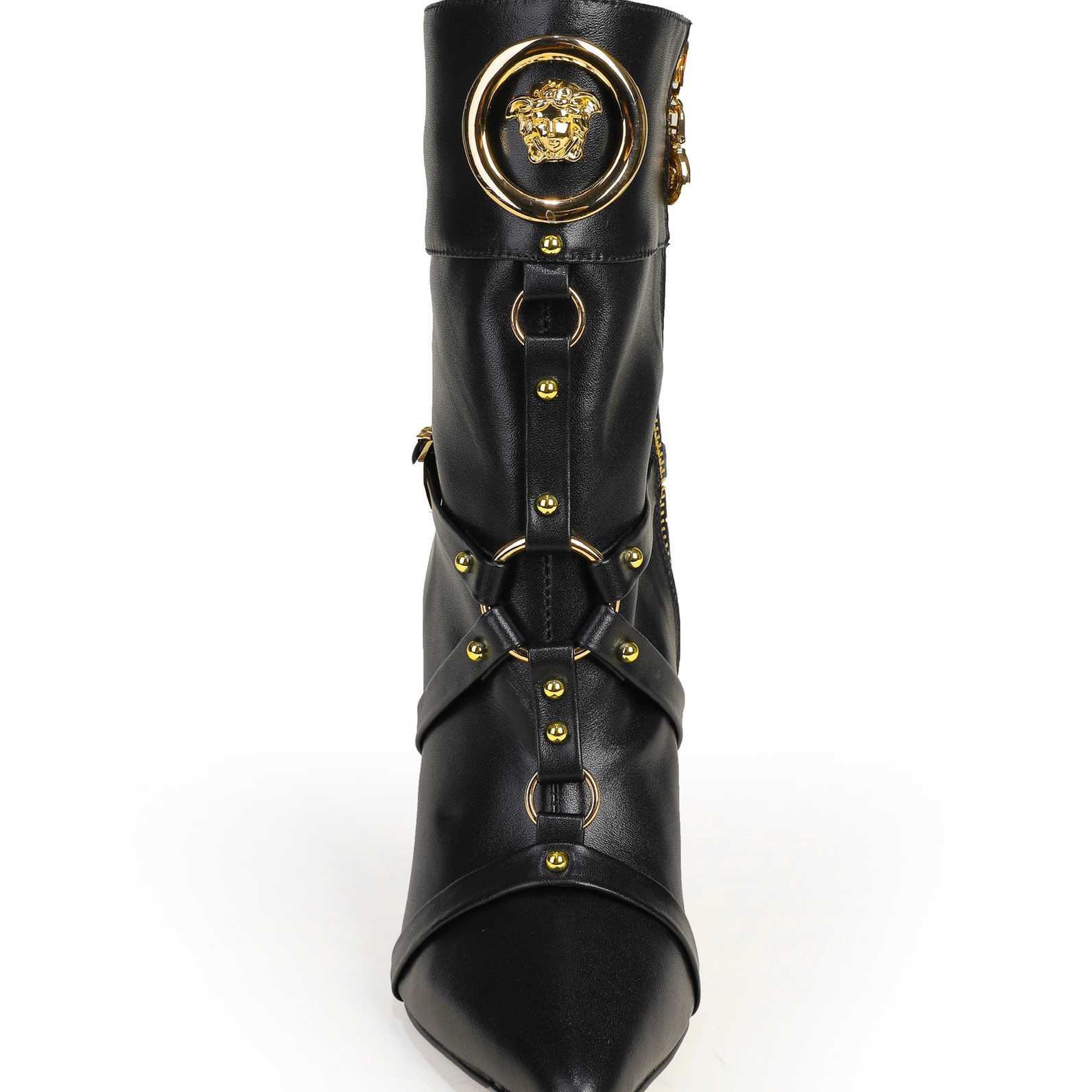Versace Leather Ankle Boots - DopestKickz