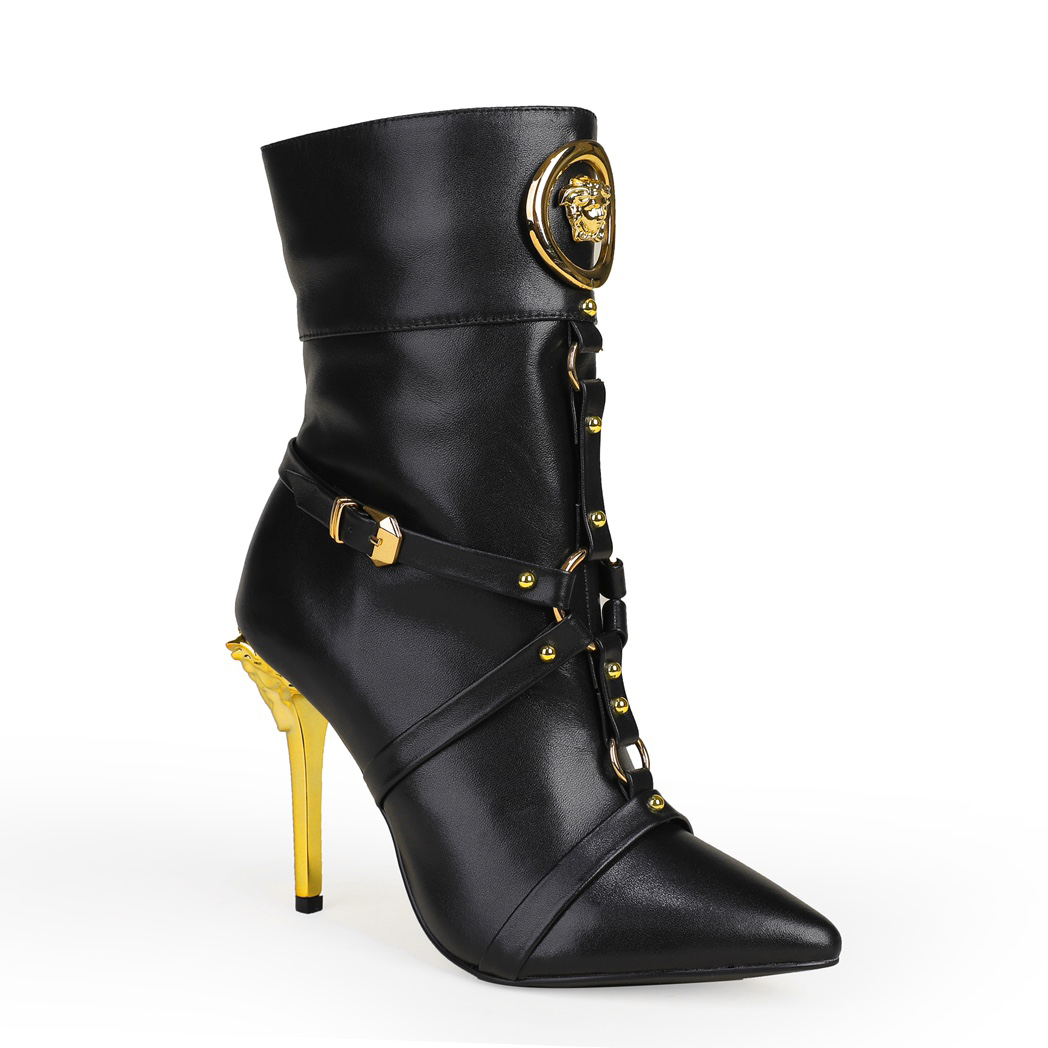 Versace Leather Ankle Boots - DopestKickz