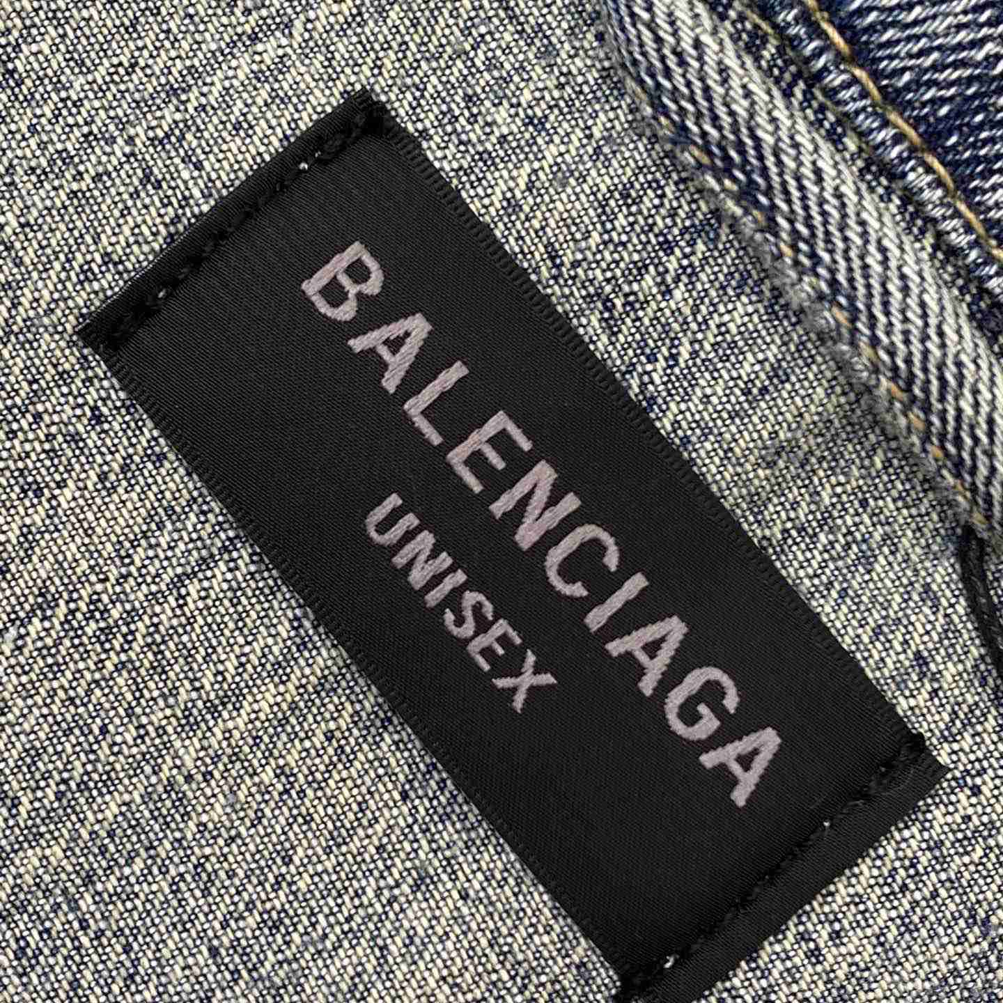 Balenciaga Y2K Oversized Jacket In Light Blue - DopestKickz
