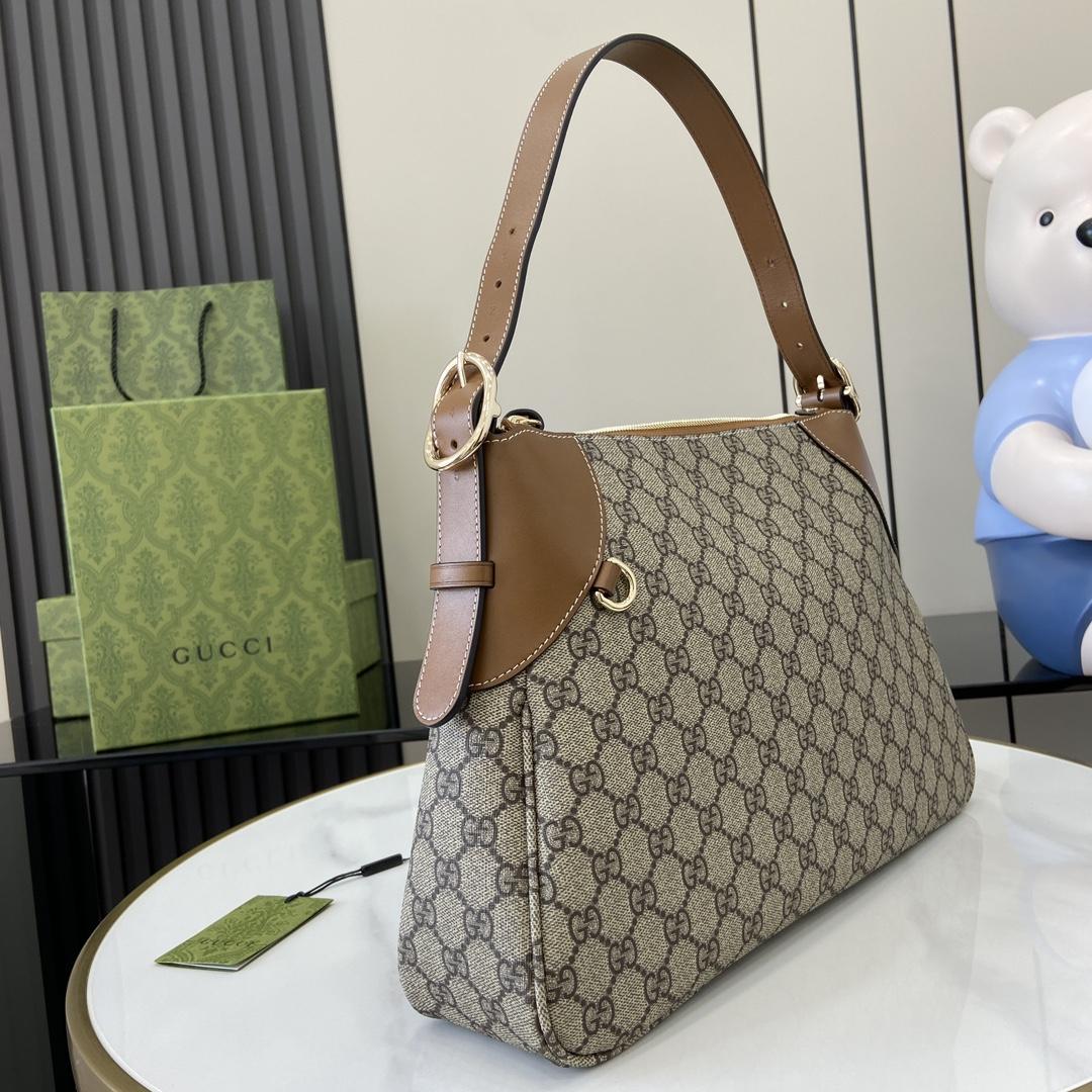 Gucci GG Emblem Large Shoulder Bag - DopestKickz