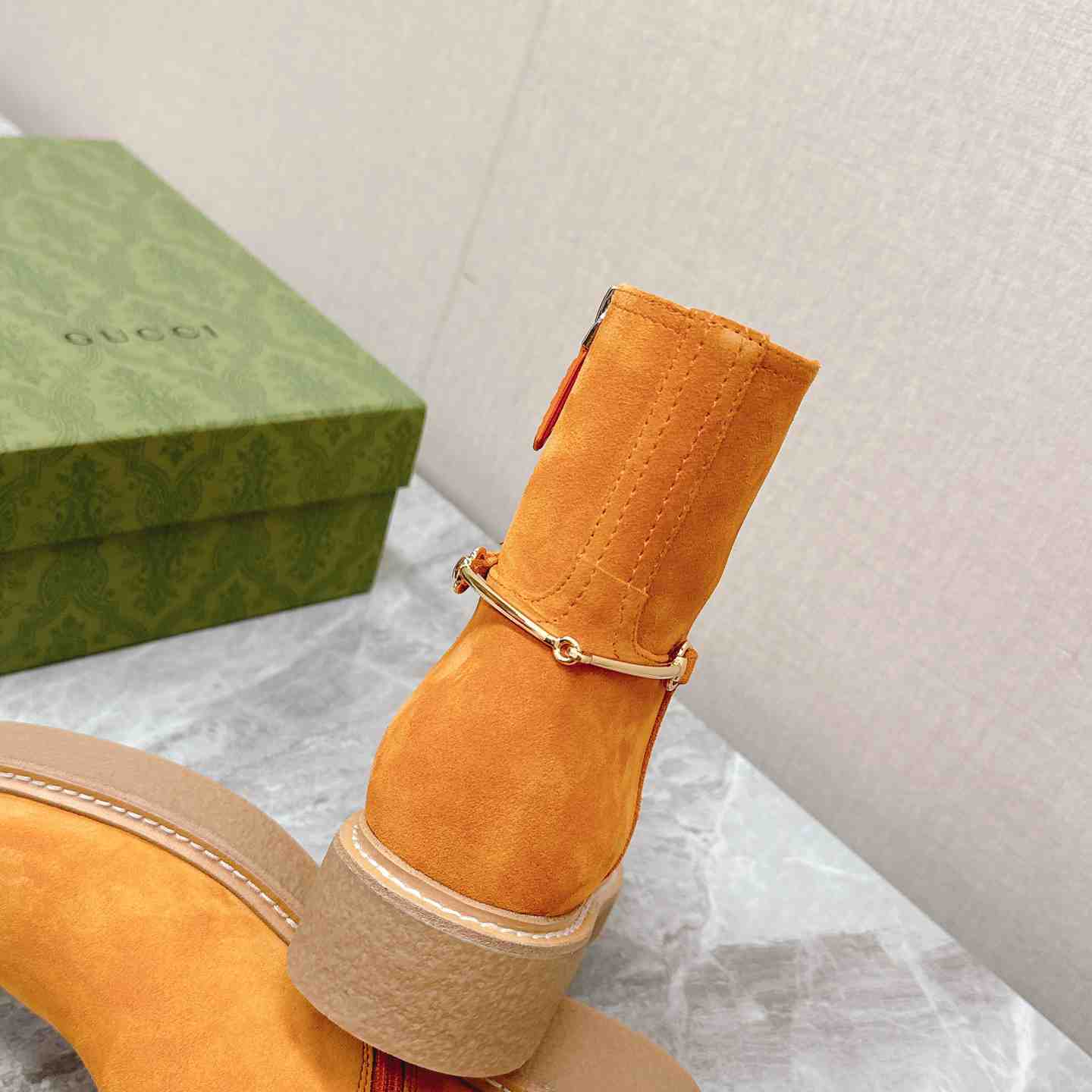 Gucci Women's Slim Horsebit Ankle Boot - DopestKickz