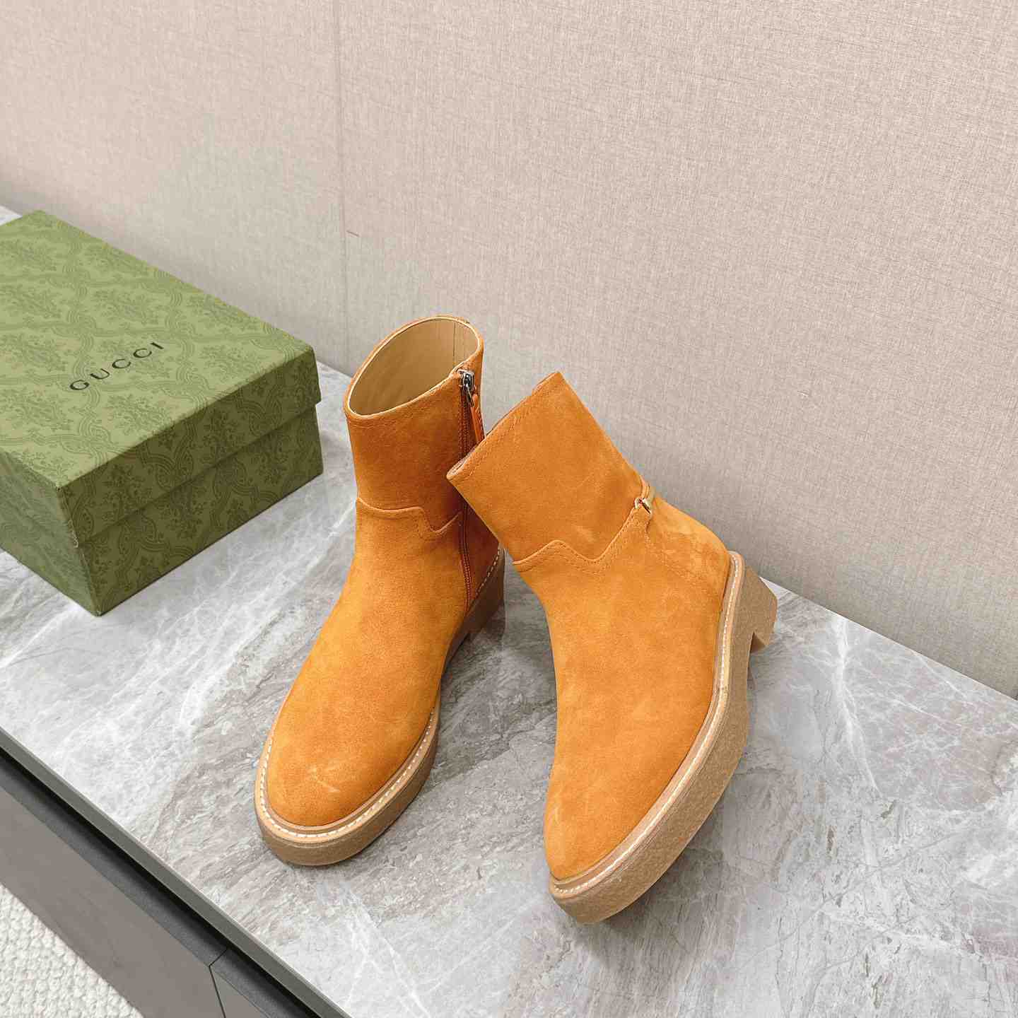 Gucci Women's Slim Horsebit Ankle Boot - DopestKickz