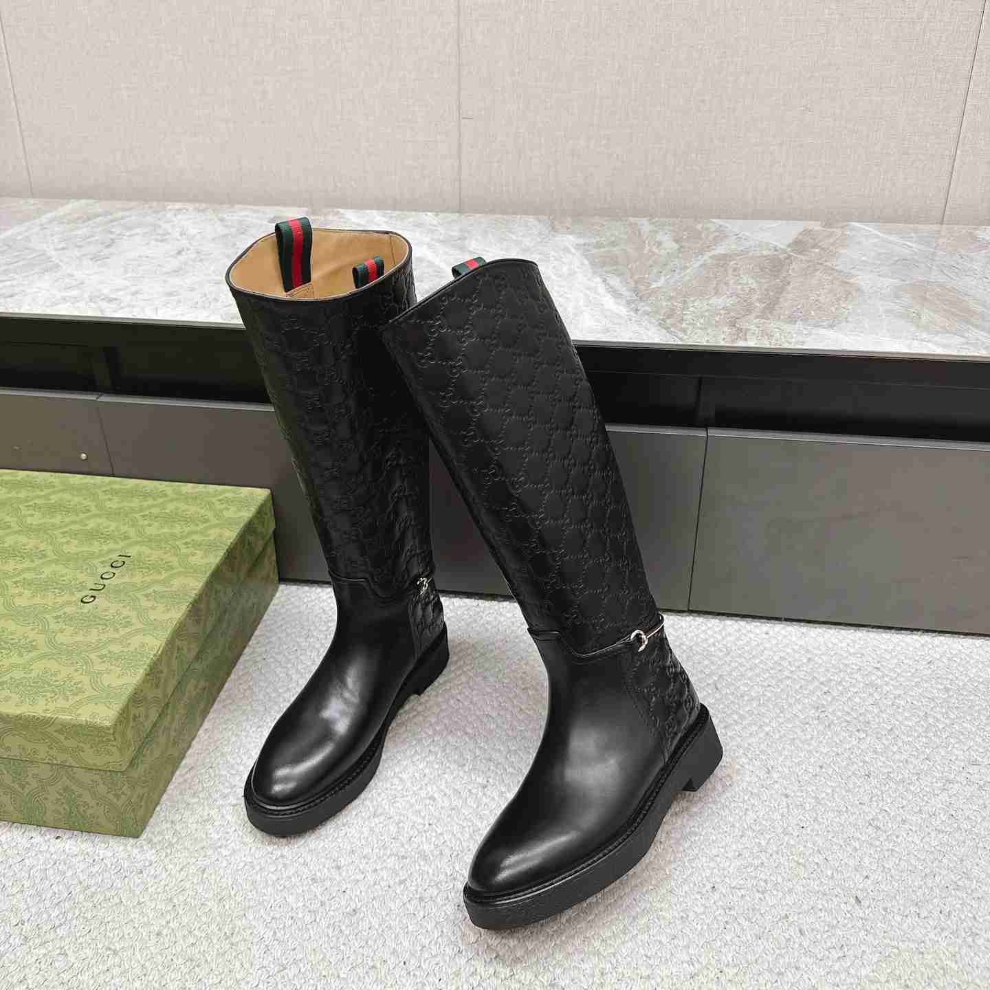 Gucci Women's Slim Horsebit Boot - DopestKickz