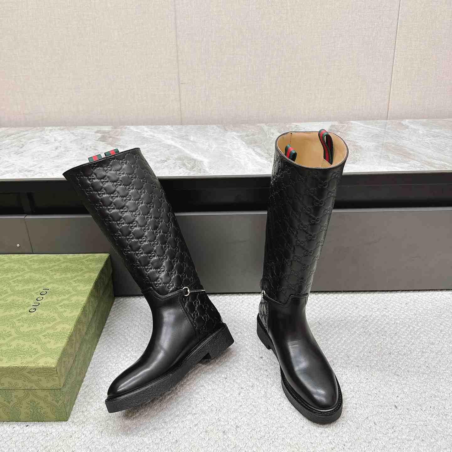 Gucci Women's Slim Horsebit Boot - DopestKickz
