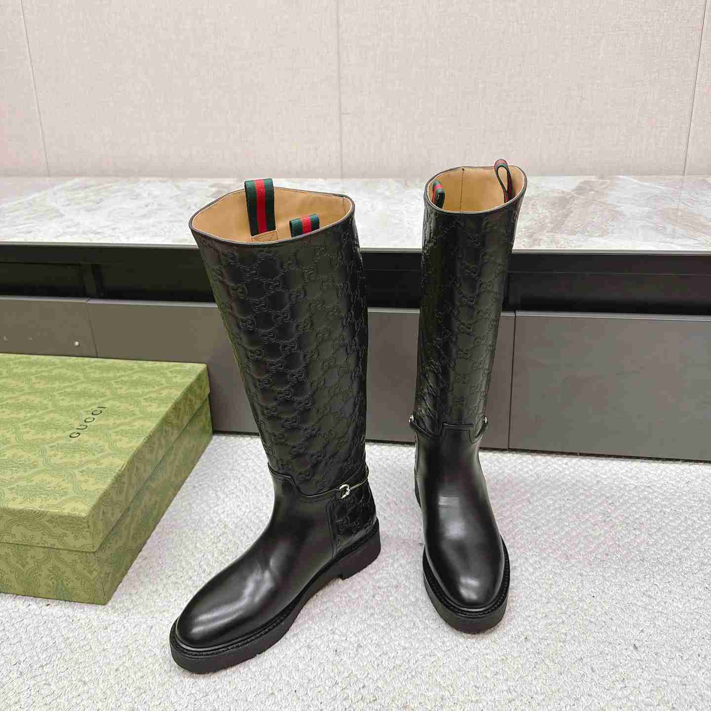 Gucci Women's Slim Horsebit Boot - DopestKickz