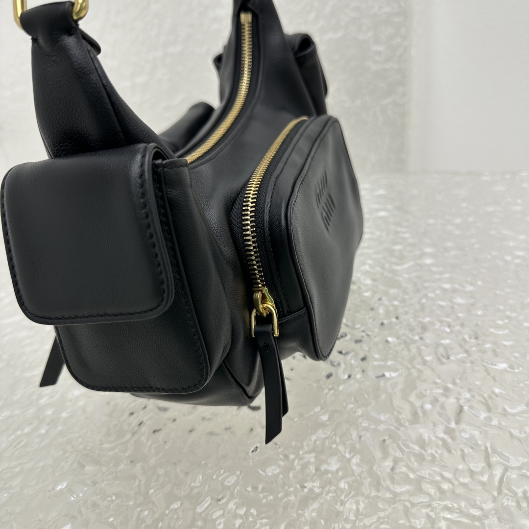 Miu Miu Nappa Leather Pocket Bag (21-12-6cm) - DopestKickz
