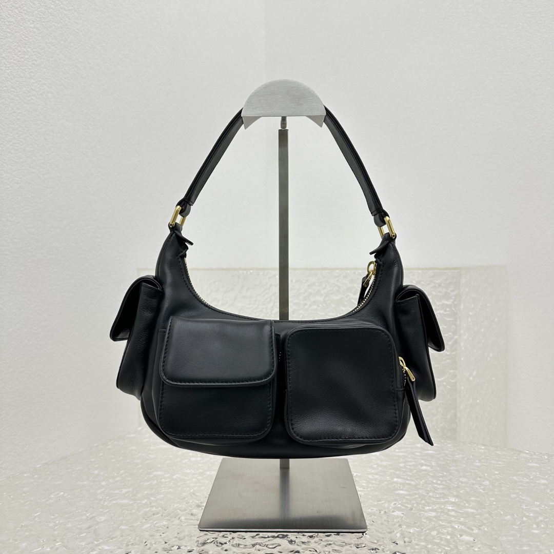 Miu Miu Nappa Leather Pocket Bag (21-12-6cm) - DopestKickz