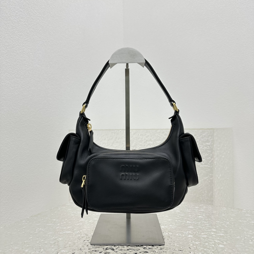 Miu Miu Nappa Leather Pocket Bag (21-12-6cm) - DopestKickz