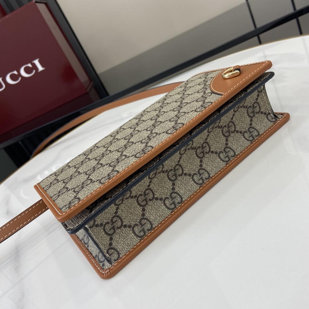 Gucci GG Emblem Super Mini Shoulder Bag - DopestKickz