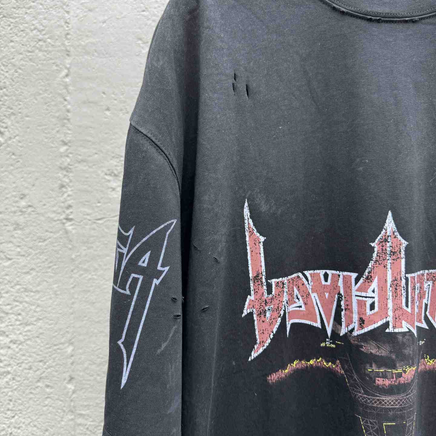 Balenciaga Paris Moon Upside Down T-Shirt Oversized In Black - DopestKickz