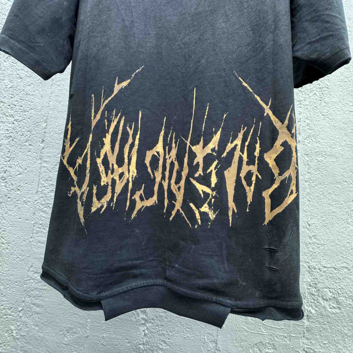 Balenciaga Paris Moon Upside Down T-Shirt Oversized In Black - DopestKickz