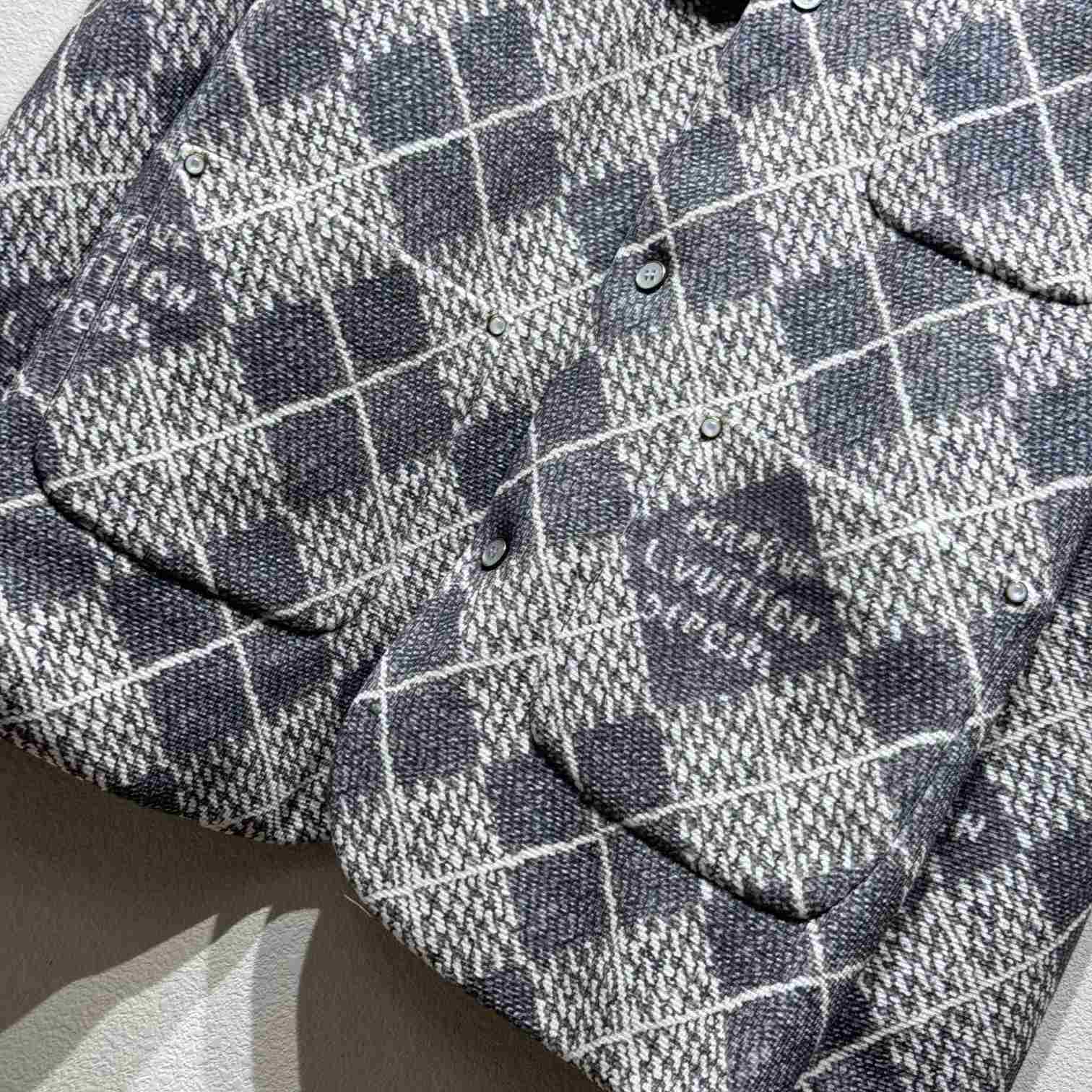 Louis Vuitton Chic Collarless Wool Jacket   1AGIZY - DopestKickz