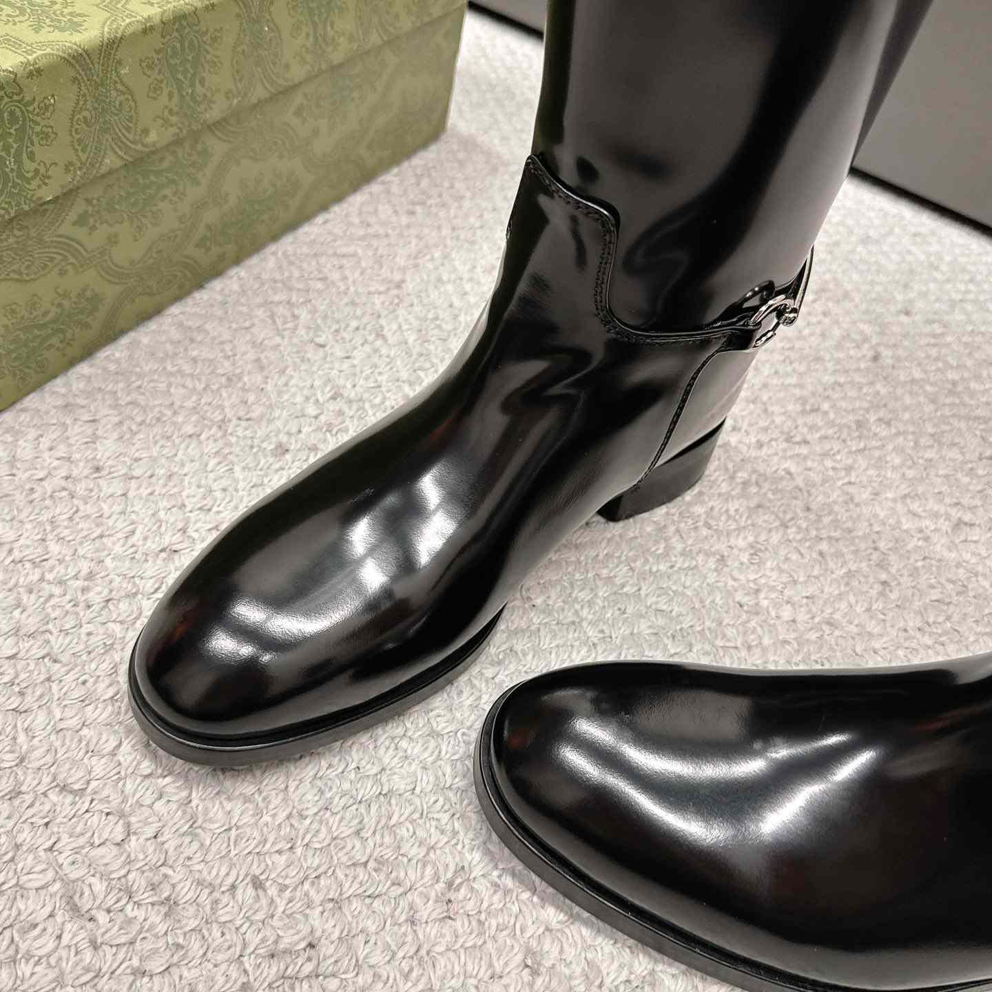 Gucci Women's Slim Horsebit Boot - DopestKickz