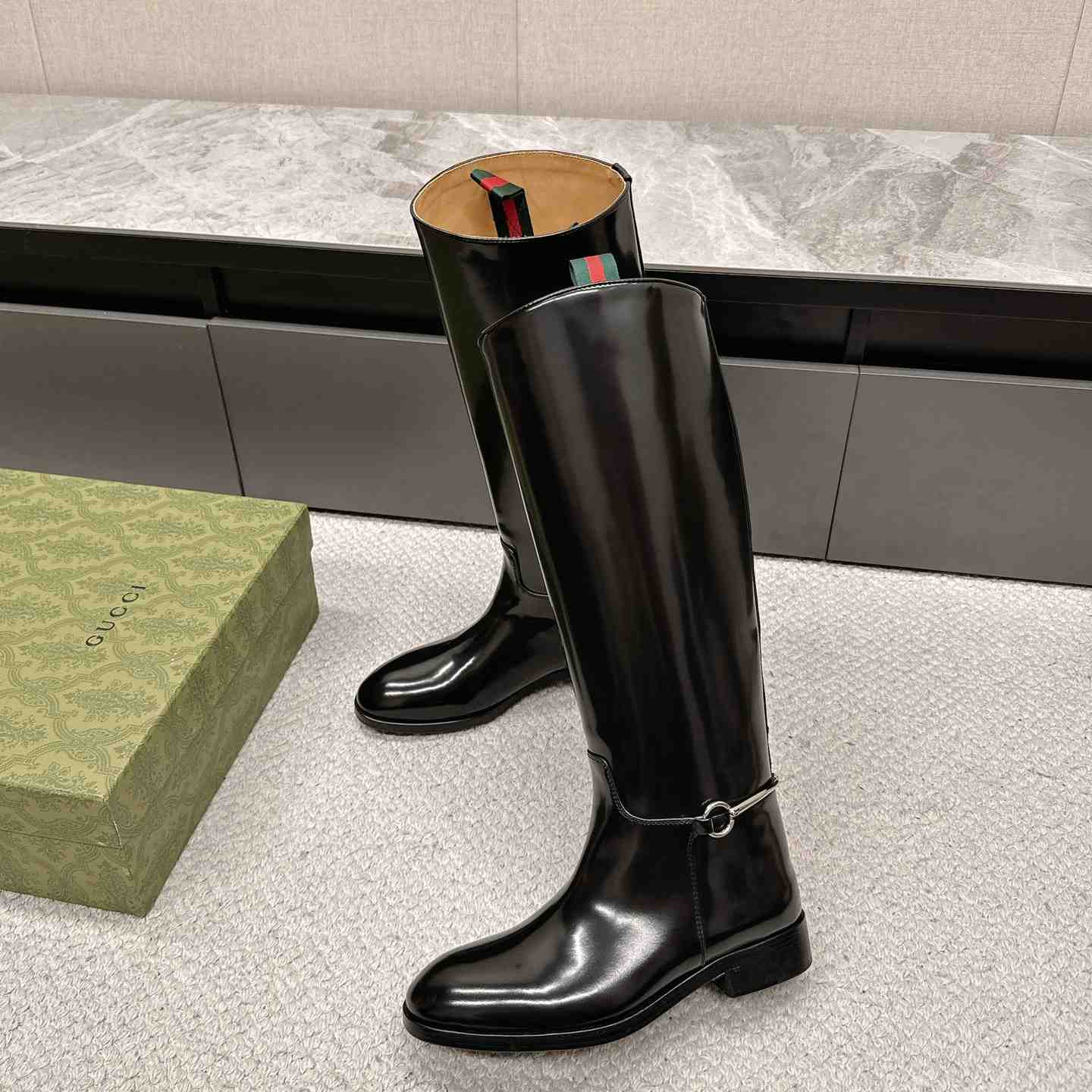 Gucci Women's Slim Horsebit Boot - DopestKickz