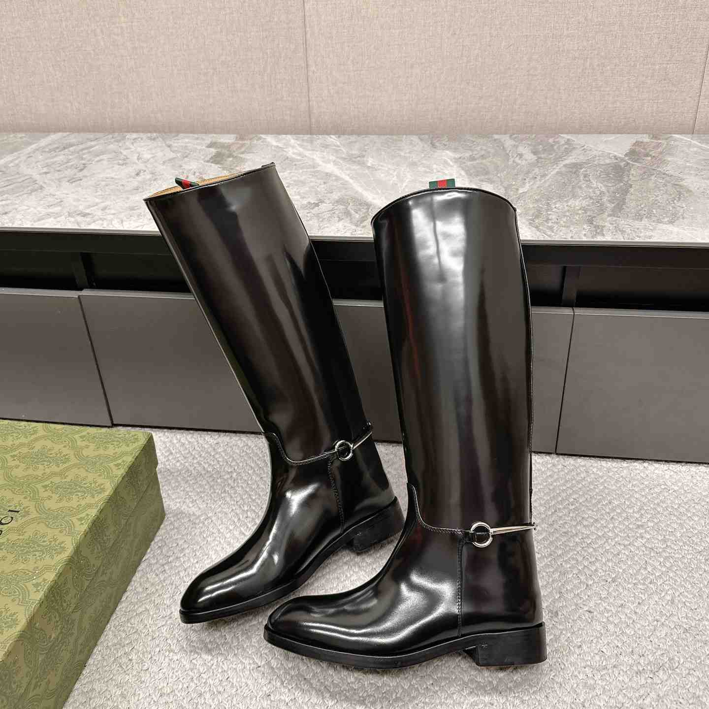 Gucci Women's Slim Horsebit Boot - DopestKickz