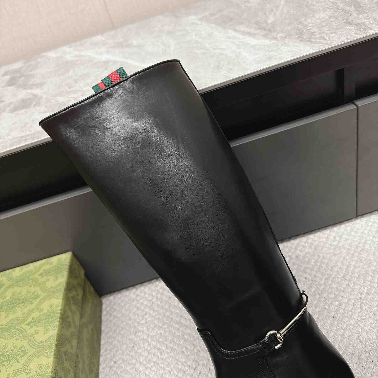 Gucci Women's Slim Horsebit Boot - DopestKickz