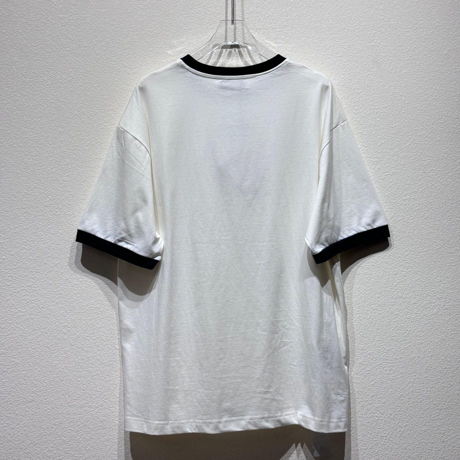 Miu Miu Logo Cotton T-shirt - DopestKickz