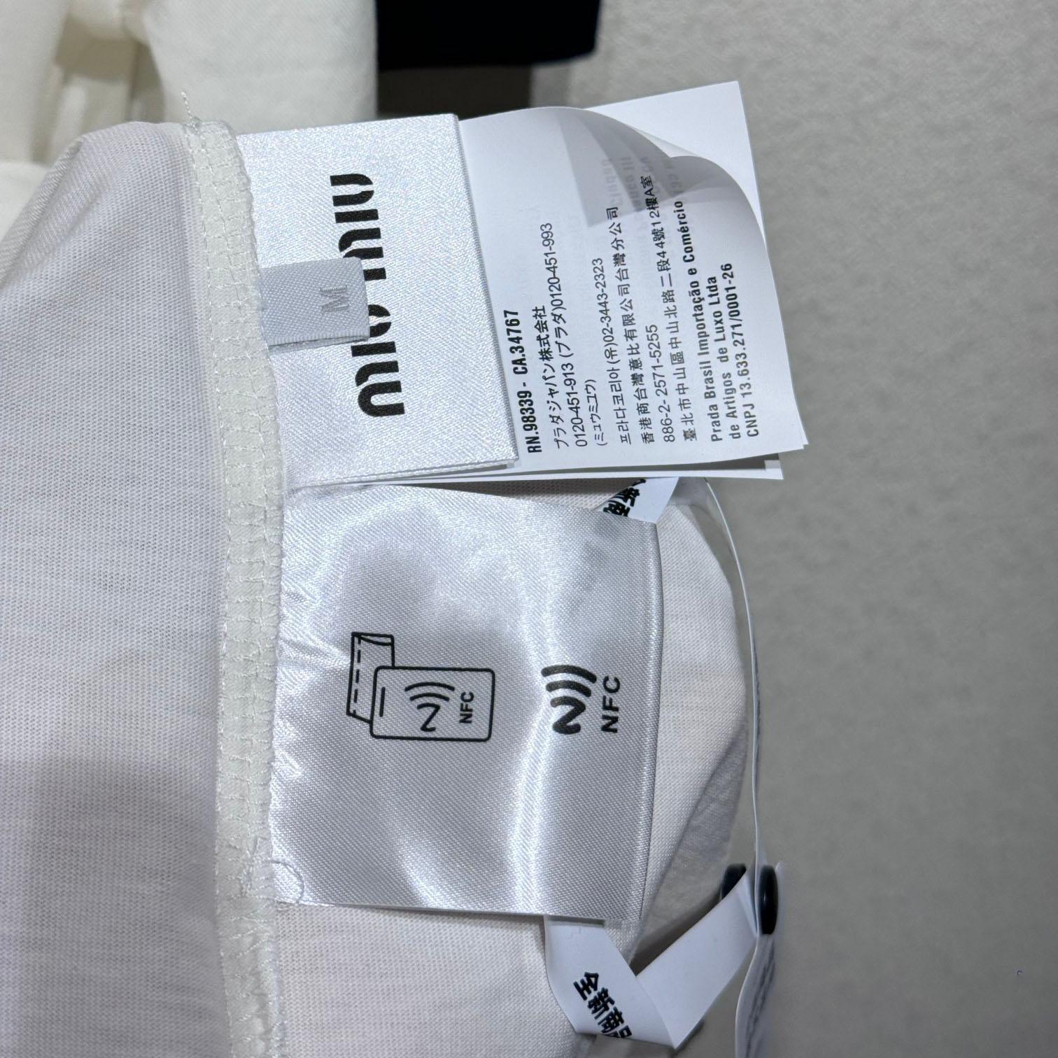 Miu Miu Logo Cotton T-shirt - DopestKickz