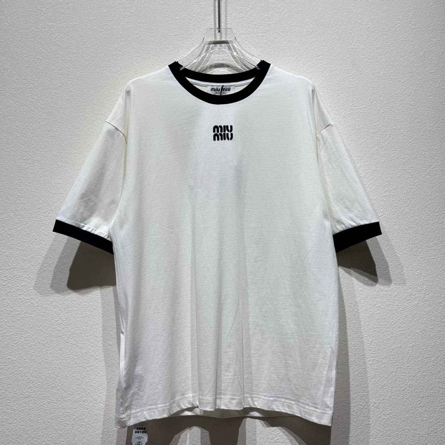 Miu Miu Logo Cotton T-shirt - DopestKickz