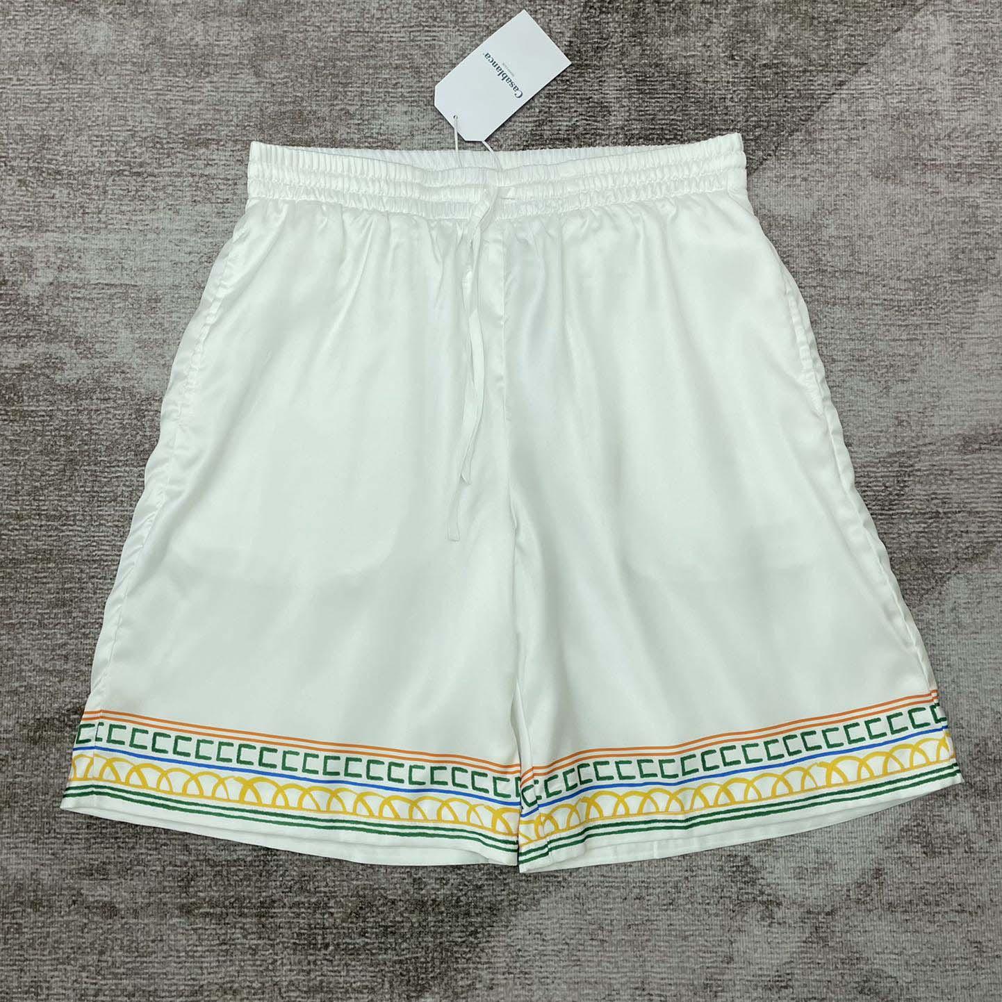 Casablanca Silk Bermuda Shorts   CA3515 - DopestKickz