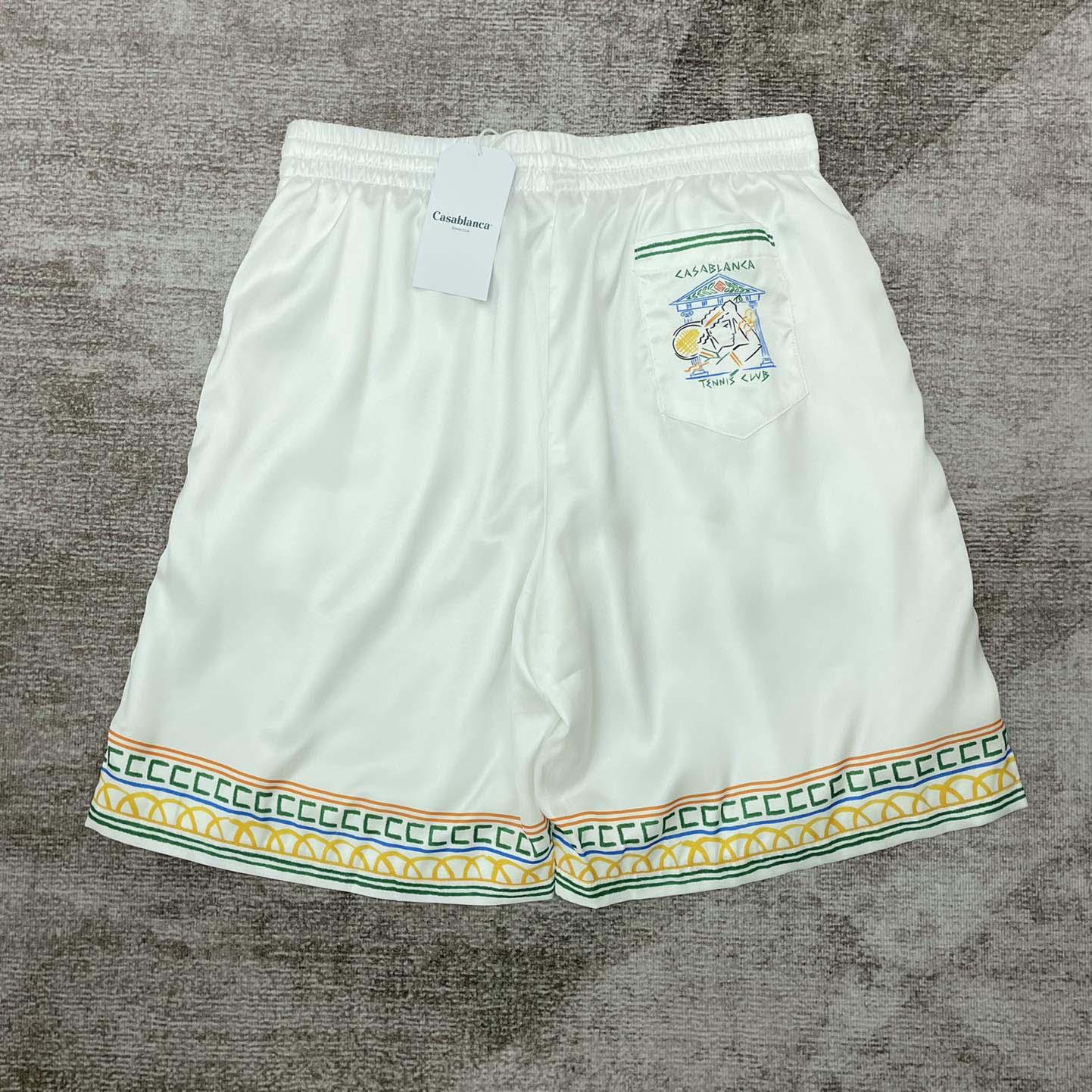 Casablanca Silk Bermuda Shorts   CA3515 - DopestKickz