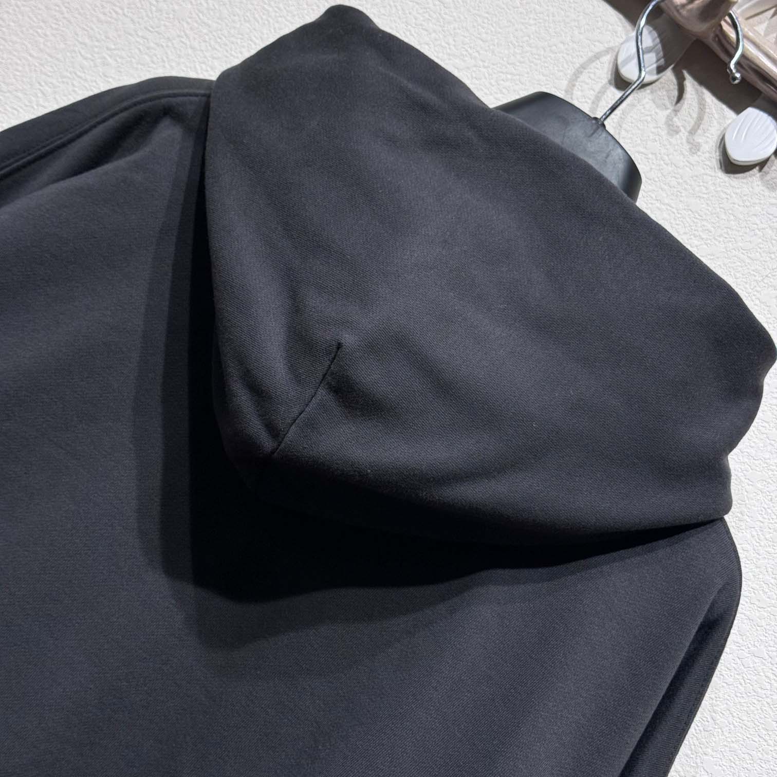 Balenciaga EBay Zip-Up Hoodie Regular Fit In Black - DopestKickz