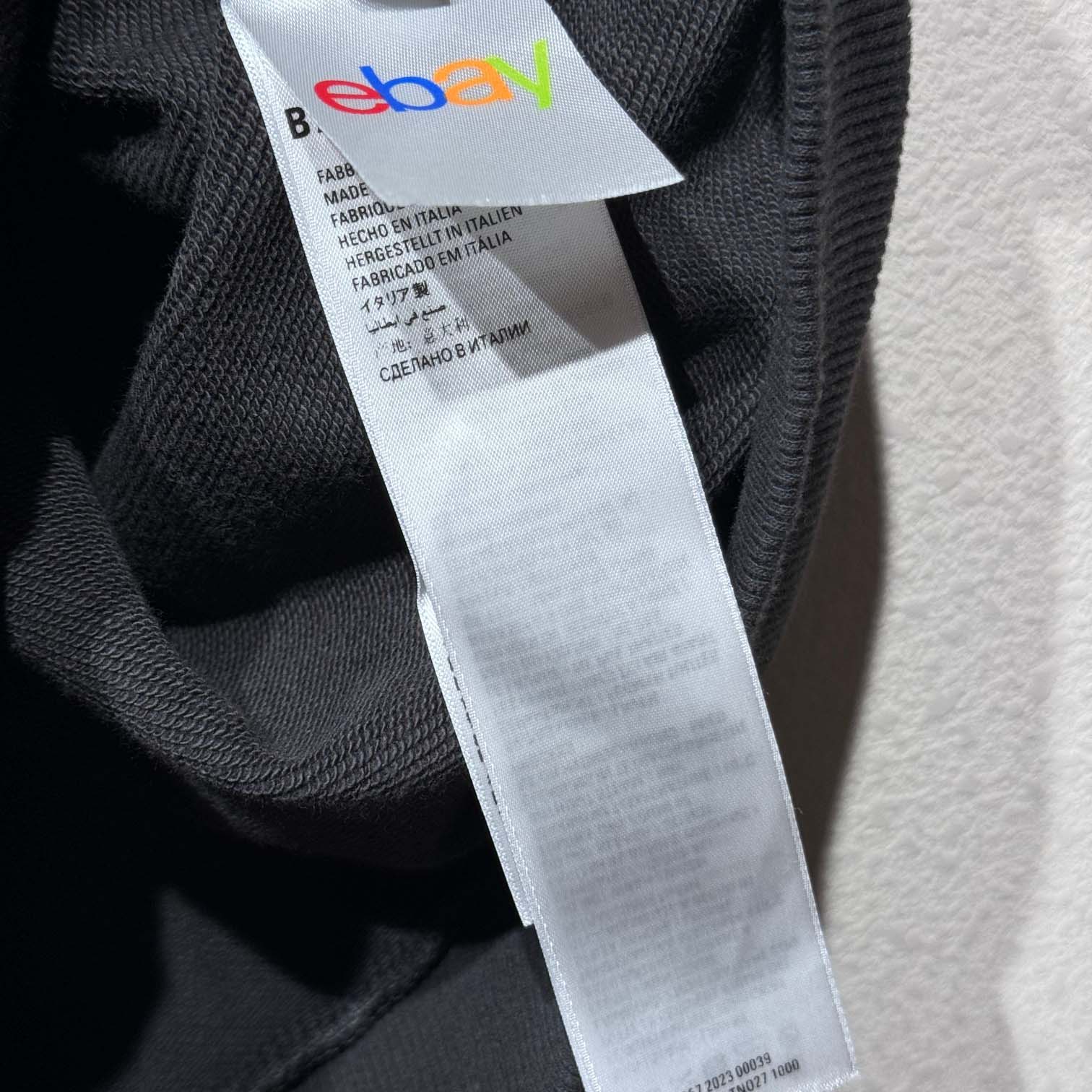 Balenciaga EBay Zip-Up Hoodie Regular Fit In Black - DopestKickz