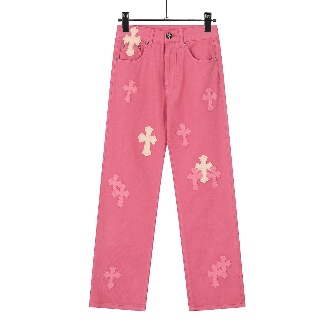 Chrome hearts X SexRecords Jeans - DopestKickz