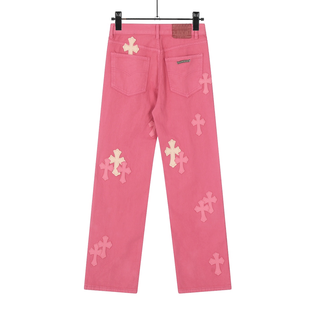 Chrome hearts X SexRecords Jeans - DopestKickz