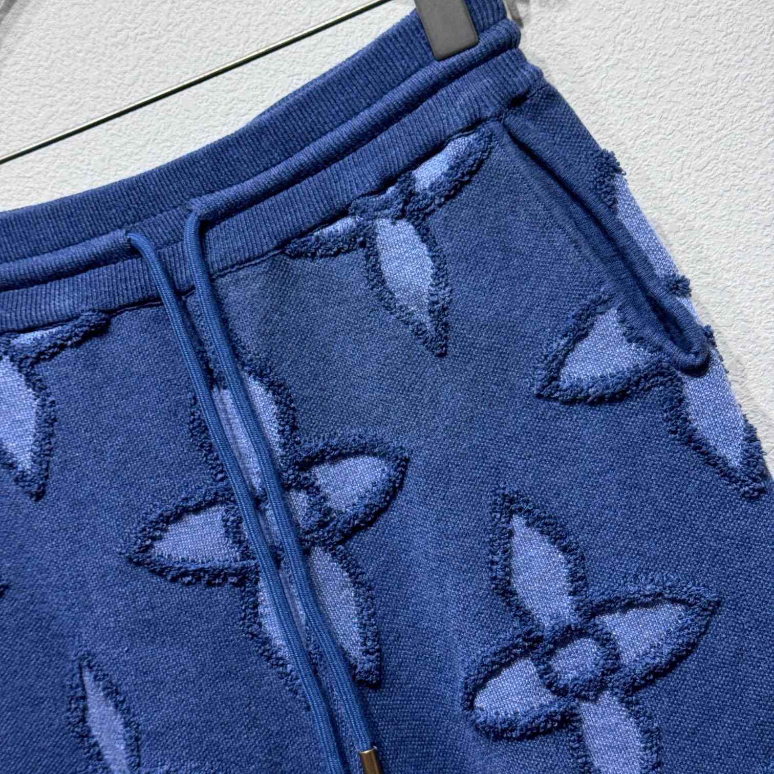 Louis Vuitton Textured Cotton Knit Shorts   1AGJSI - DopestKickz