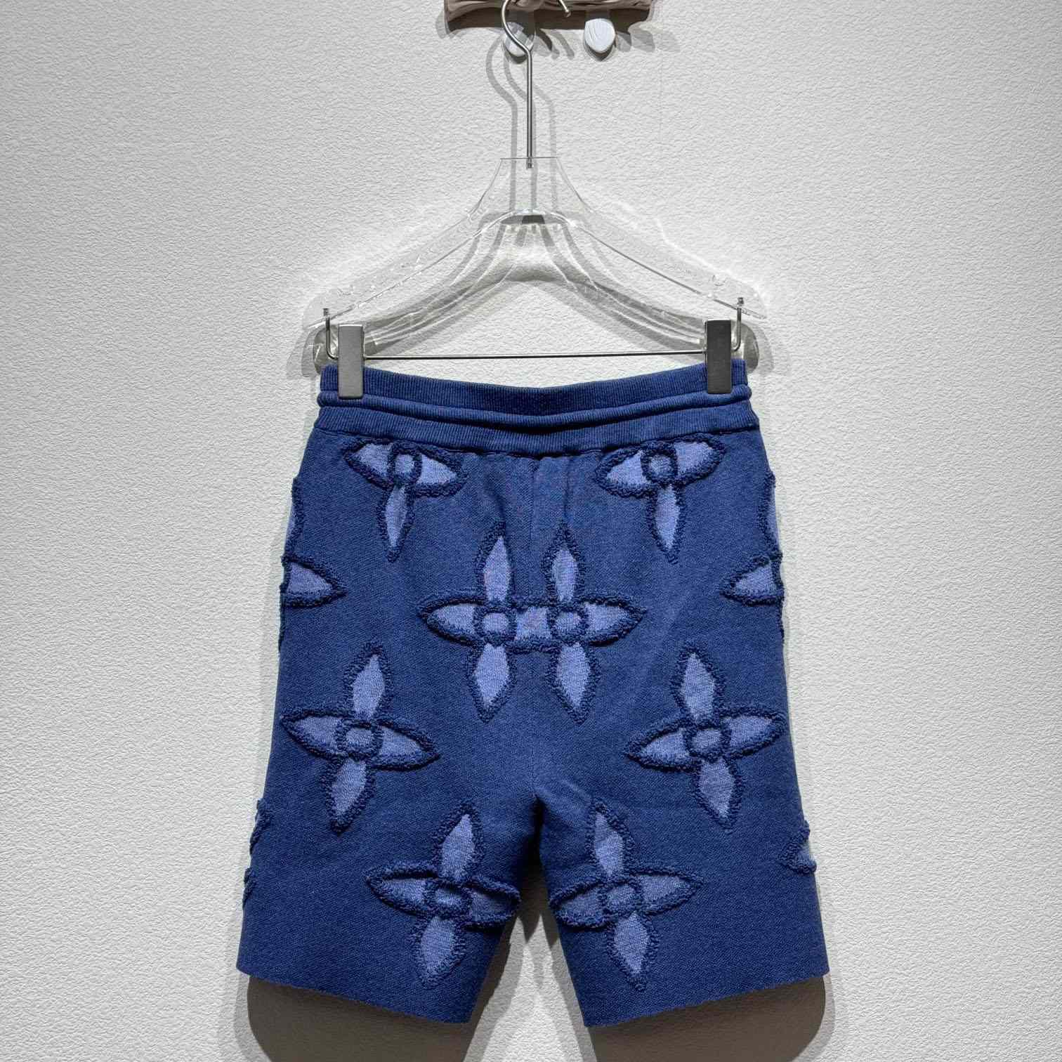 Louis Vuitton Textured Cotton Knit Shorts   1AGJSI - DopestKickz