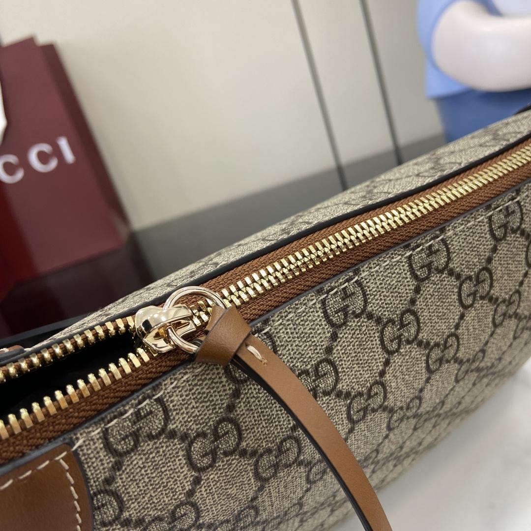 Gucci GG Emblem Medium Shoulder Bag - DopestKickz