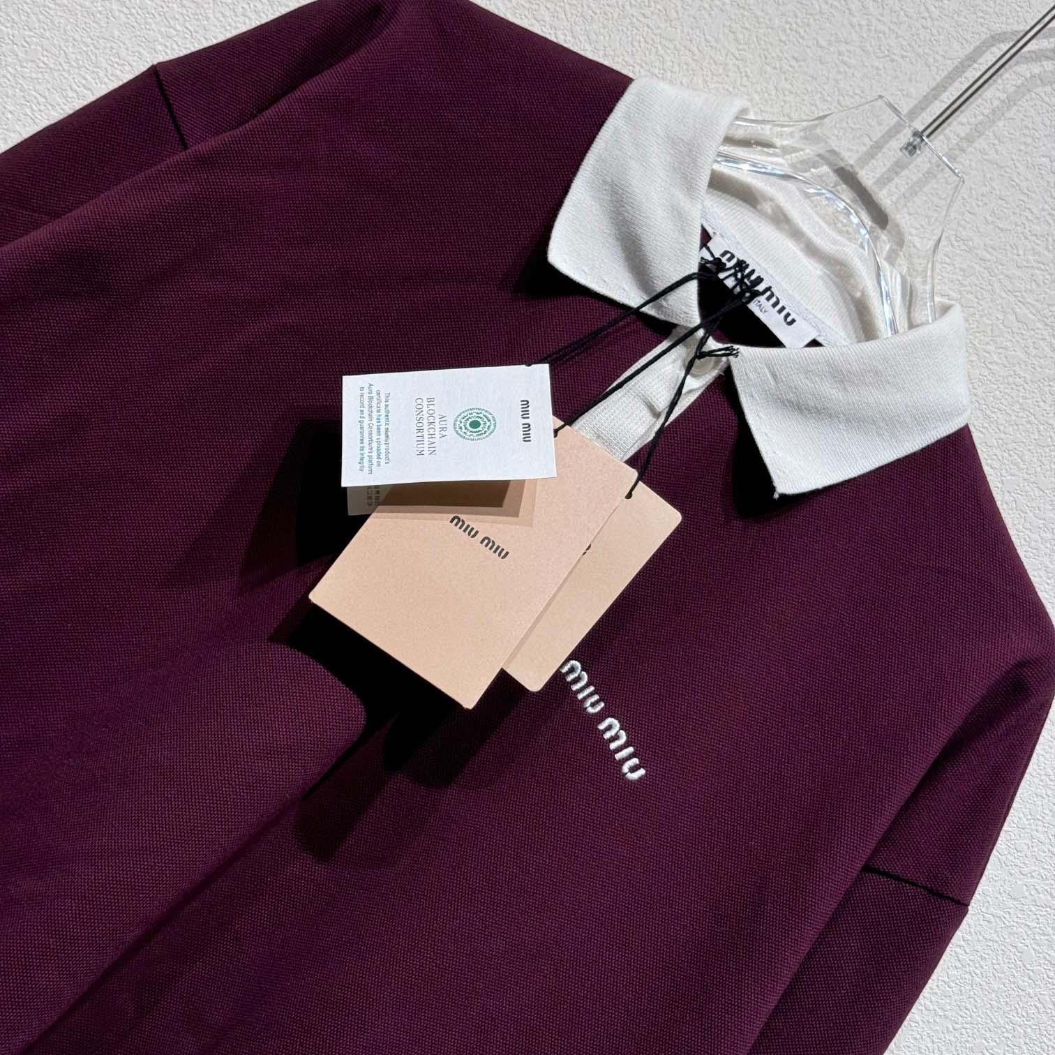 Miu Miu Jersey Polo Shirt - DopestKickz