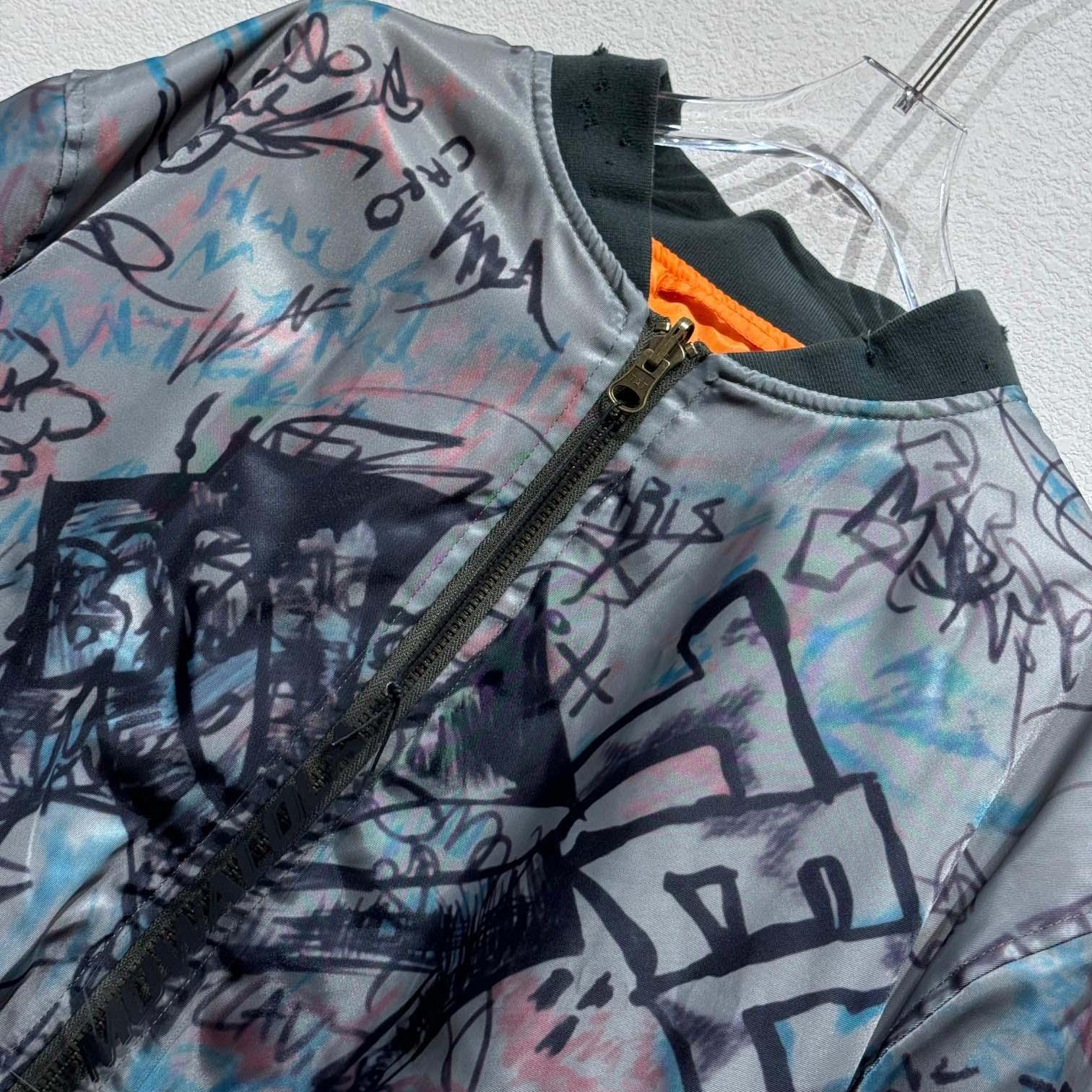 Mowalola Graffiti Bomber Jacket - DopestKickz