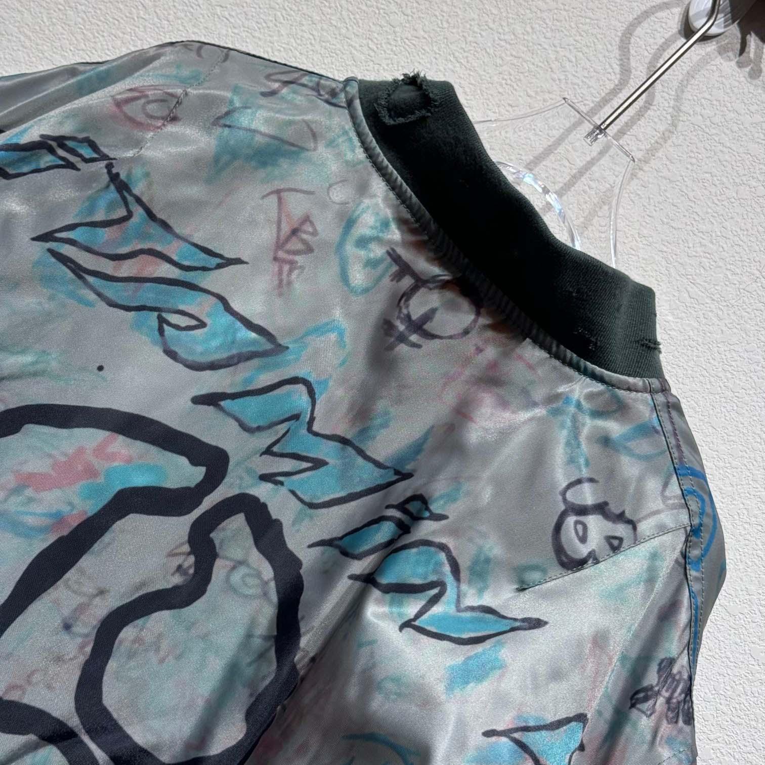 Mowalola Graffiti Bomber Jacket - DopestKickz