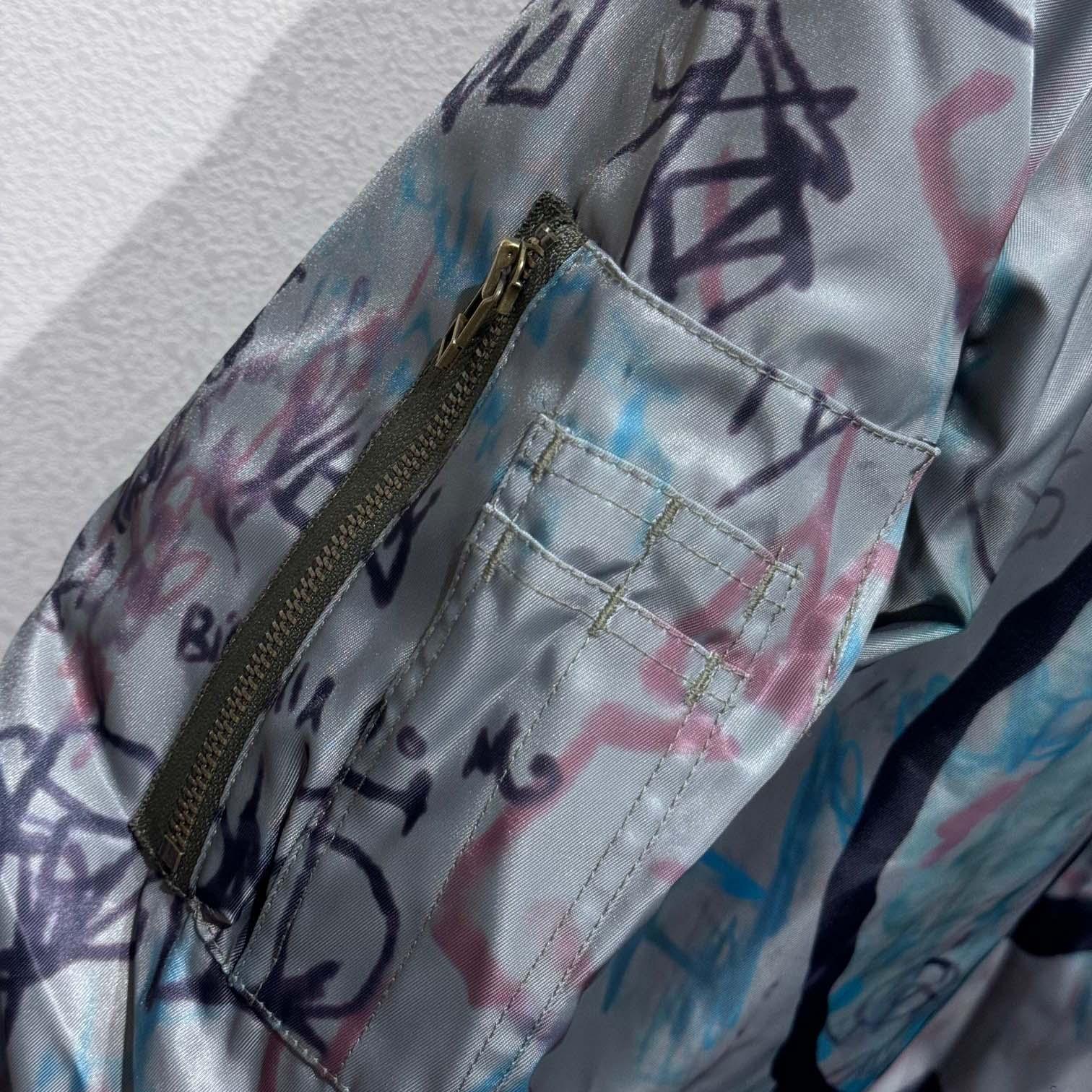Mowalola Graffiti Bomber Jacket - DopestKickz
