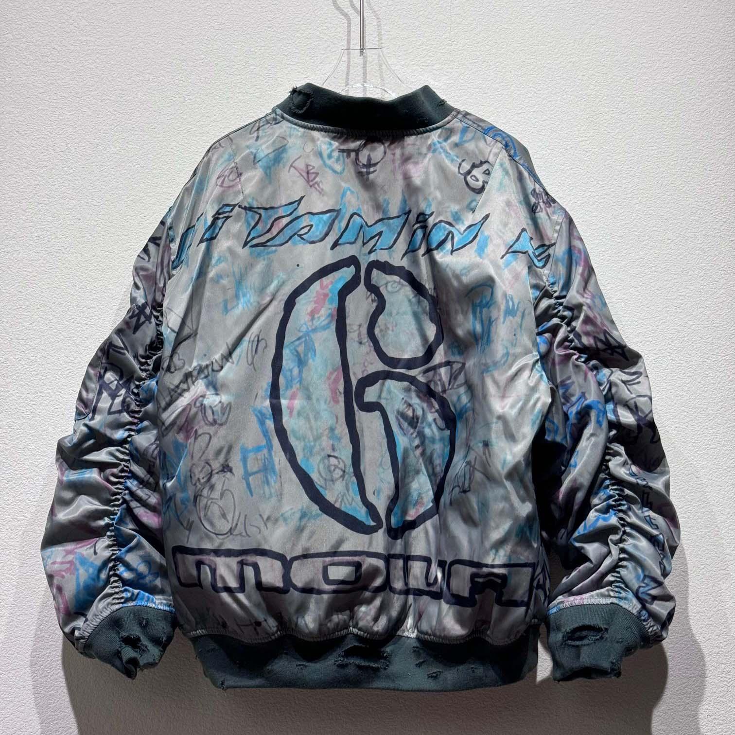 Mowalola Graffiti Bomber Jacket - DopestKickz