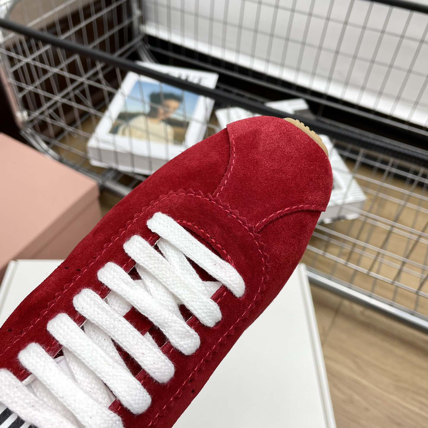 Miu Miu Plume Suede Sneakers - DopestKickz