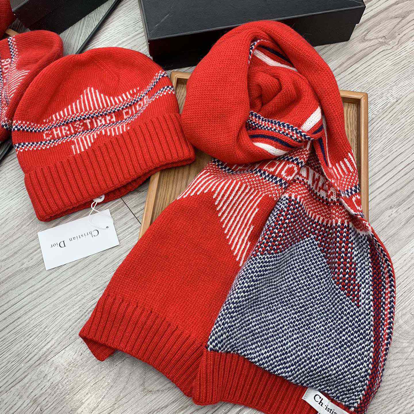 Dior Beanie And Scarf - DopestKickz