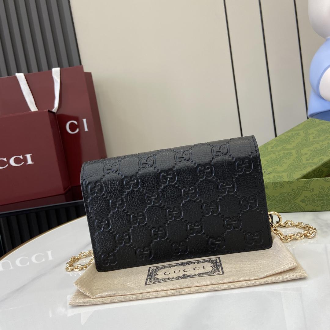 Gucci GG Emblem Super Mini Shoulder Bag - DopestKickz